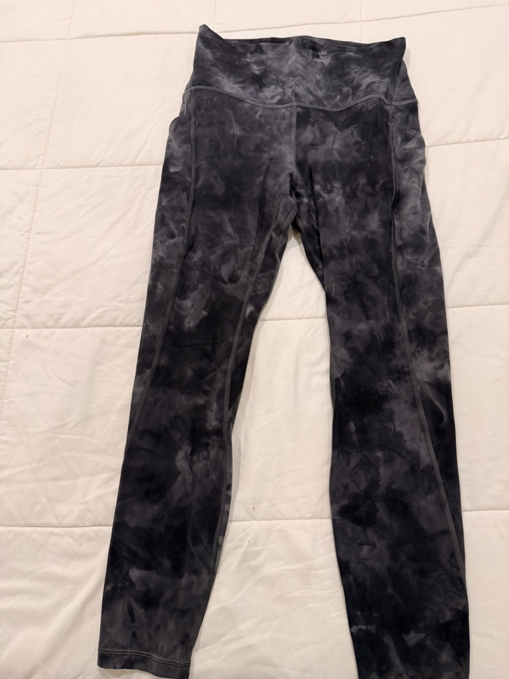 lululemon athletica Black Tie-Dye High-Rise Leggings